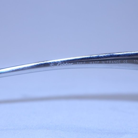 Limited Edition CARTIER Panther Sunglasses, Black with Blue Sapphire - Picture 7 of 8